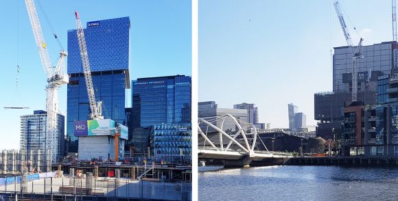 Melbourne Quarter and Collins Square. Docklands Places and Spaces, part four: Batmans Hill and Stadium