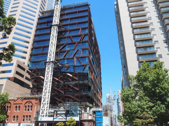 271 Spring Street is approaching completion. Image: Urban member redden Probuild appointed for 0m Victoria University Tower