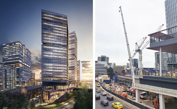 Two Melbourne Quarter. Render: Lendlease Melbourne's Collins Street continues to soar as construction heats up