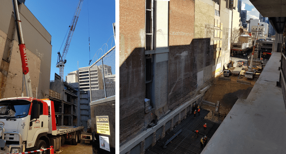 On site at 405 Bourke Street. Construction officially commences on 405 Bourke Street