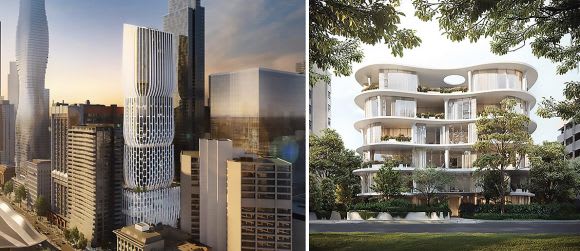 L-R: 600 Collins Street | No.6 Sydney Street. Images: Landream | Third Aesthetic Landream & V-Leader obtain approval for exclusive five-storey development in Brighton
