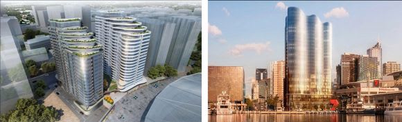 685 LaTrobe Street and 695-699 LaTrobe Street. Images : AZX Group & Salta Properties Etihad Stadium's redevelopment to improve links to CBD and Victoria Harbour