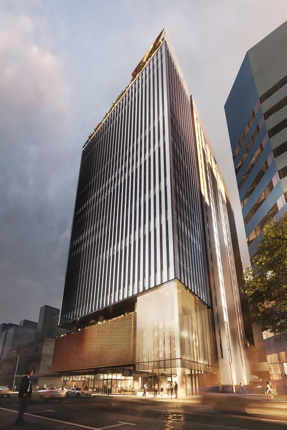83 Pirie Street will rise 17-storeys on the Adelaide skyline. Image: Cbus Property Cbus Property unveils 0m office project in Adelaide