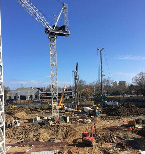 Image by Mark Baljak, originally posted 31/08/2017 The state of construction in Melbourne - mid September 2017