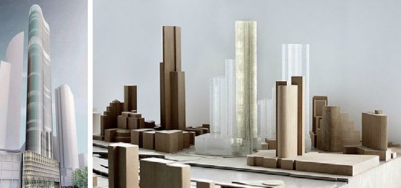 The initial 71-storey Queensbridge Tower. Images: Bates Smart All in good time: The evolution of One Queensbridge