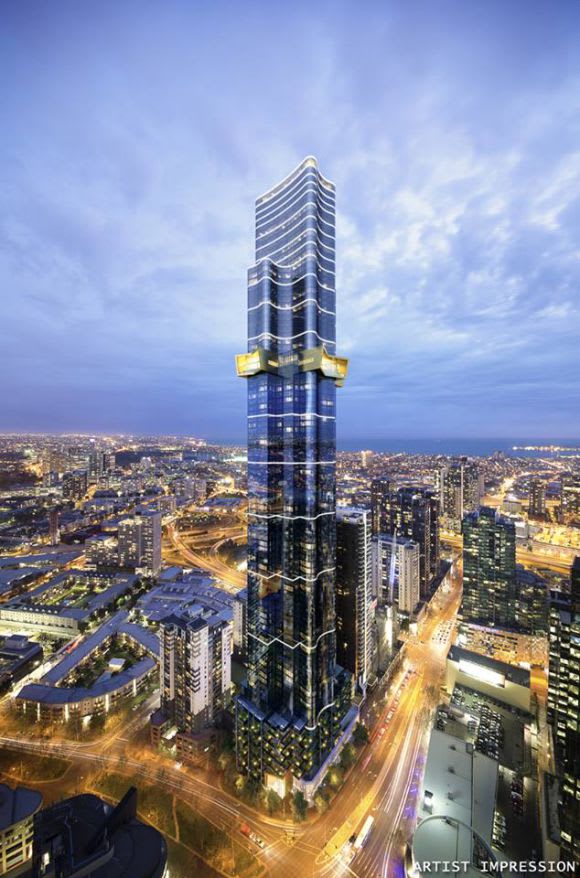 Australia 108. Image © Fender Katsalidis Melbourne set to join the 300 club