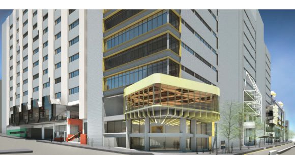 Building 14 projection to Swanston Street. © RMIT University In Detail: RMIT's New Academic Street