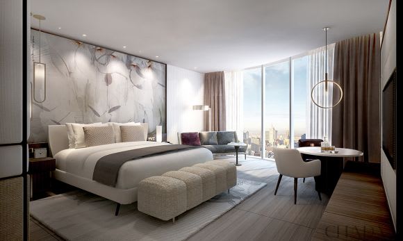 The hotel interiors have been designed by Chada. Image: Century Group Century Group lands Australia's first St. Regis at Flinders Bank