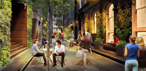 Melbourne City Council's take on a new green CBD laneway Get your green on for a new CBD laneway experience