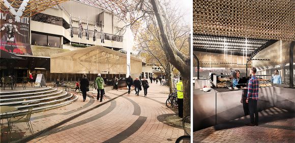 Cumulus Studio's winning design for Cafe Cento. Image: Cumulus Studio NH Architecture and Snøhetta appointed for Arts Centre project