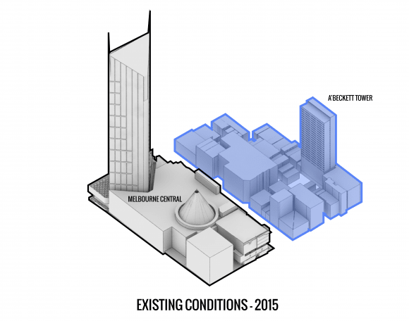 Existing conditions 2015. © Urban.com.au A City of Melbourne amendment C262 case study