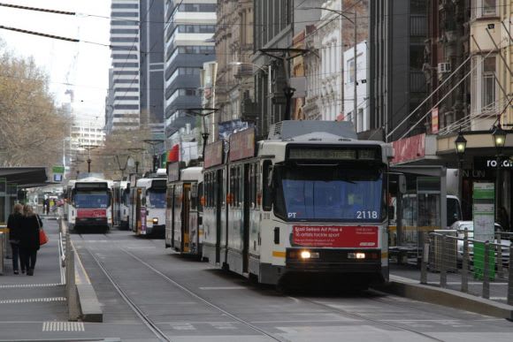 Tram congestion on Elizabeth Street. Image from Marcus Wong's Rail Gallery What is Melbourne's metro? What could it be?