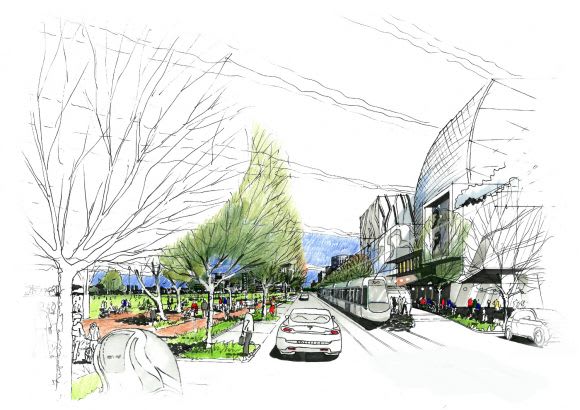 Sketch of Wirraway. Image © DELWP Fishermans Bend vision becoming clearer: consultation now open