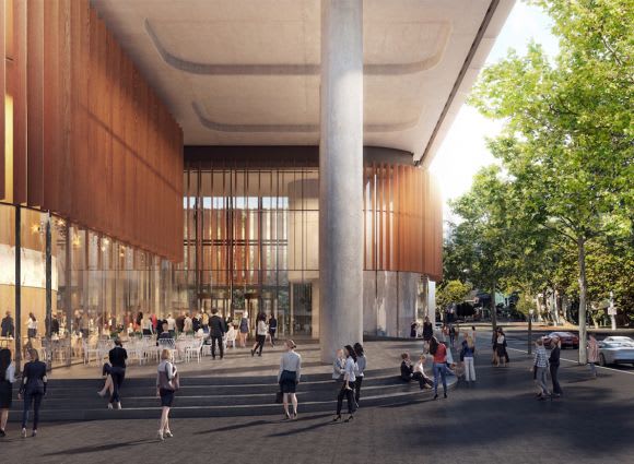 32 Smith Street's forecourt. Image: Supplied 32 Smith Street's forecourt. Image: Supplied