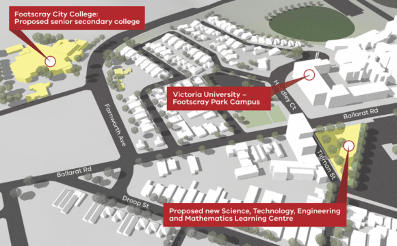 A glimpse at the Footscray Learning Precinct. Image: State Government of Victoria Hayball's Richard Leonard discusses the new Footscray Learning Precinct