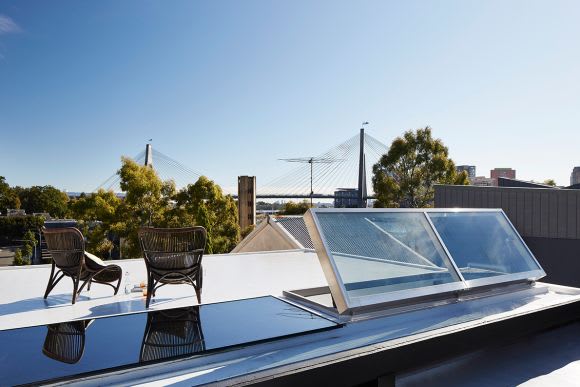 Glebe residence's 3.5m Skylight. Image: Supplied TILT's Tim Phillips talks design innovation with Urban.com.au