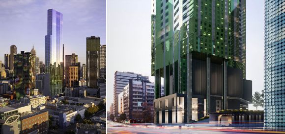 Artist's impression of Swanston Central. Image: Hengyi Seventh heaven: Melbourne sports seven 200 metre towers under construction