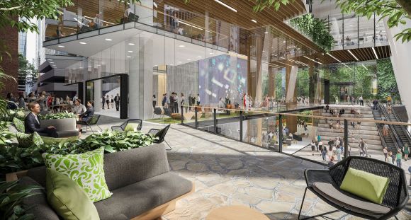 Ground floor activation. Planning image: Blight Rayner Investa and Charter Hall eye Brisbane's Queen Street for a new commercial skyscraper