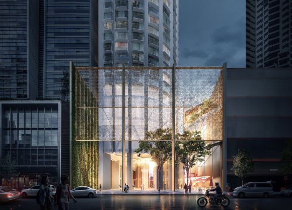 Ground level perspective. Image: Doug and Wolf Architectus and Ingehoven on Sydney's latest super skyscraper