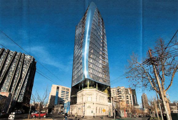 696-708 Elizabeth Street in isolation. Image sourced via ARM architecture plans At arm's length: 696-708 Elizabeth Street, Melbourne