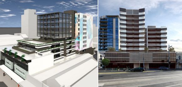 Adjoining projects also at planning. Images: Interlandi Mantesso & KUD Giancorp refine their Moonee Ponds intentions