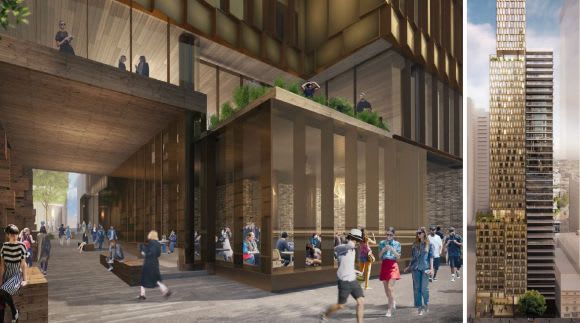 Hayball's depiction of a new La Trobe Street frontage Melbourne's development march claims another victim