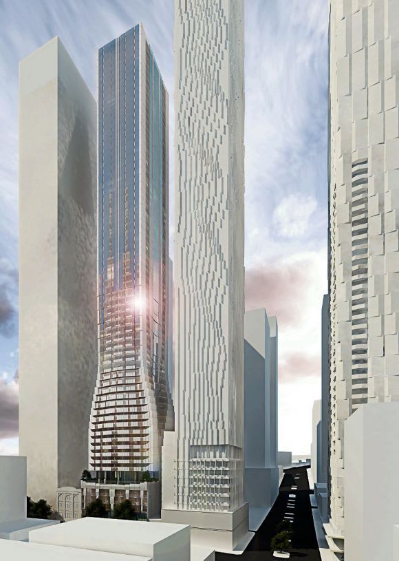The original tower proposed onsite. Image: Elenberg Fraser 488 Elizabeth Street turns to student accommodation