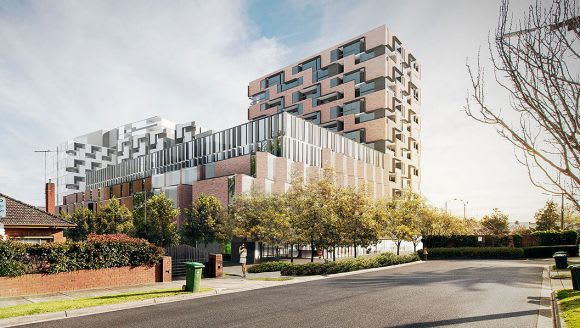 Linden Avenue perspective: Image: JTX Group Ivanhoe's largest mixed-use project emerges as Bellelle