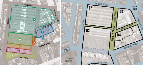 Precinct Location and Staging Plan and quadrant divisions Queen Vic set to become the 'market of markets'