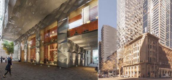 Artist's impression of 57-63 Exhibition Street. Planing image: Bates Smart The 200 metre club revisited