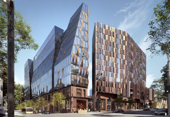 The New Student Precinct joins the Carlton Connect Initiative as Campus transforming projects. Image : Hayball Design team for University of Melbourne's Student Precinct announced
