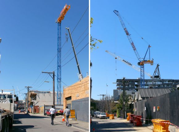 Syracuse gains its crane, joining the Hawthorn ranks Hawthorn in construction mode