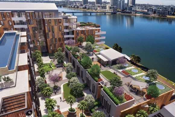 6-8 Baywater Drive Wentworth Point. Planning image: Tier Architects Three major approvals spur City of Parramatta's construction boom