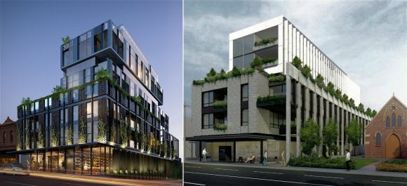 The Kent and 538-542 Burwood Road. Images: CDG & Rothelowman Hawthorn's Queens Avenue notches its sixth current apartment project