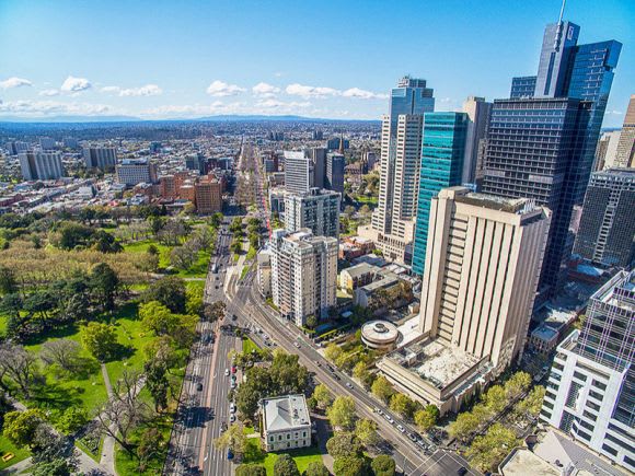 Aerial perspective of 308 Exhibition. Image courtesy CBRE City Sales Development sites presently advertised for sale offer a reflection of the current market