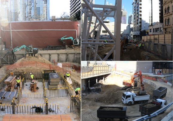 Projects yet to break ground level The CBD's northern construction boom in colour