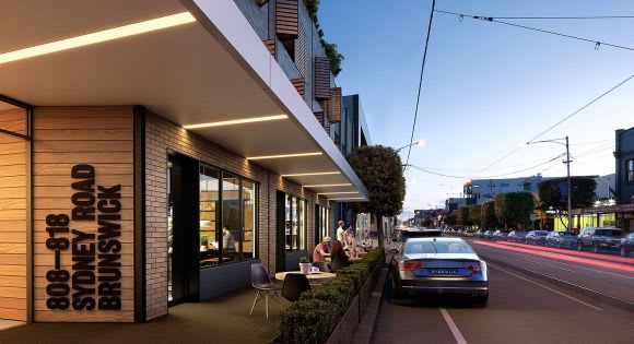 Fieldwork Projects have created 808 Sydney Road. Image by 4D Studio Pace Development Group ups the ante on Johnston Street