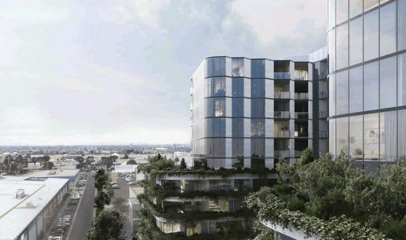 Standing out in the expanses of Maribyrnong. Planning image: Elenberg Fraser Hengmao Australia moves on Maribyrnong's activity centre