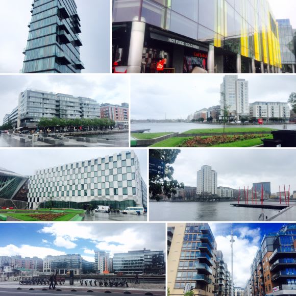 Dublin Docklands, north and south of the river. Winter Escape Episode III: Dublin
