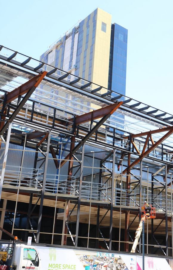 Construction progress during January MCEC Expansion on target for mid-year opening