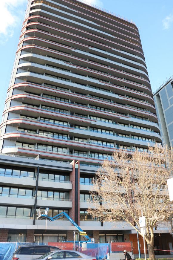 Mason Square's Hall Street build is nearing completion Melbourne's 'other' suburban skyscraper gets moving
