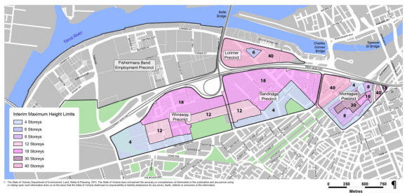 Interim height controls which will apply to new development applications in Fishermans Bend Fishermans Bend Urban Renewal Area expands, interim height limits applied