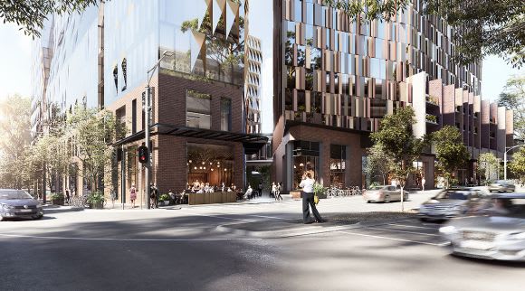 Hayball's design for Urbanest will include 527 beds and multi-purpose space. Image: Hayball Further details of Hayball's design for Carlton Connect emerge