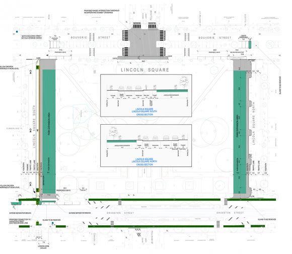 Lincoln Square Draft functional layout. Image: City of Melbourne Lincoln Square expansion and upgrade a step closer