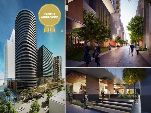 The approved 15-87 Gladstone Street for sale. Image courtesy CBRE Fishermans Bend proposals: an overview