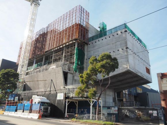 Melbourne Conservatorium of Music. Image: urban.com.au user redden Southbank Construction Overview - August 2018