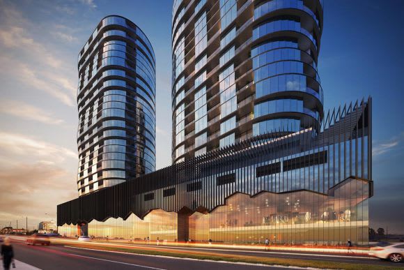 Kavellaris Urban Design's scheme for Kinnears . Image courtesy KUD Banbury Village leading the Footscray development charge