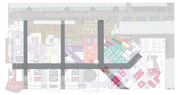 Laneway framework. © RMIT University In Detail: RMIT's New Academic Street