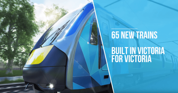 Victorian Government's message of public transport and manufacturing jobs continues unabated Next generation of Melbourne's train fleet unveiled