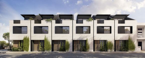 Canterbury Street frontage. Image courtesy Wulff Projects Newry Street setting the standard for inner city townhouses